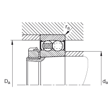 ���{(di��o)�����S�� 2206-K-2RS-TVH-C3, ����(j��) DIN 630 �˜ʵ���Ҫ�ߴ�, �F�����F�� 1:12���ɂ�(c��)���ܷ�